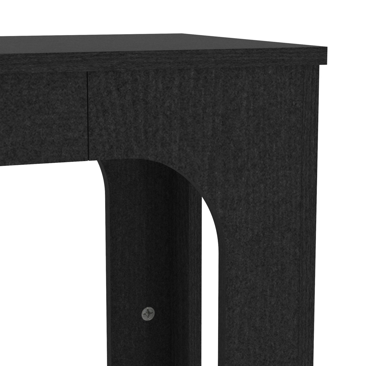 GALANO Modern Geometric End Table with Open Shelf, 22", 1-Piece