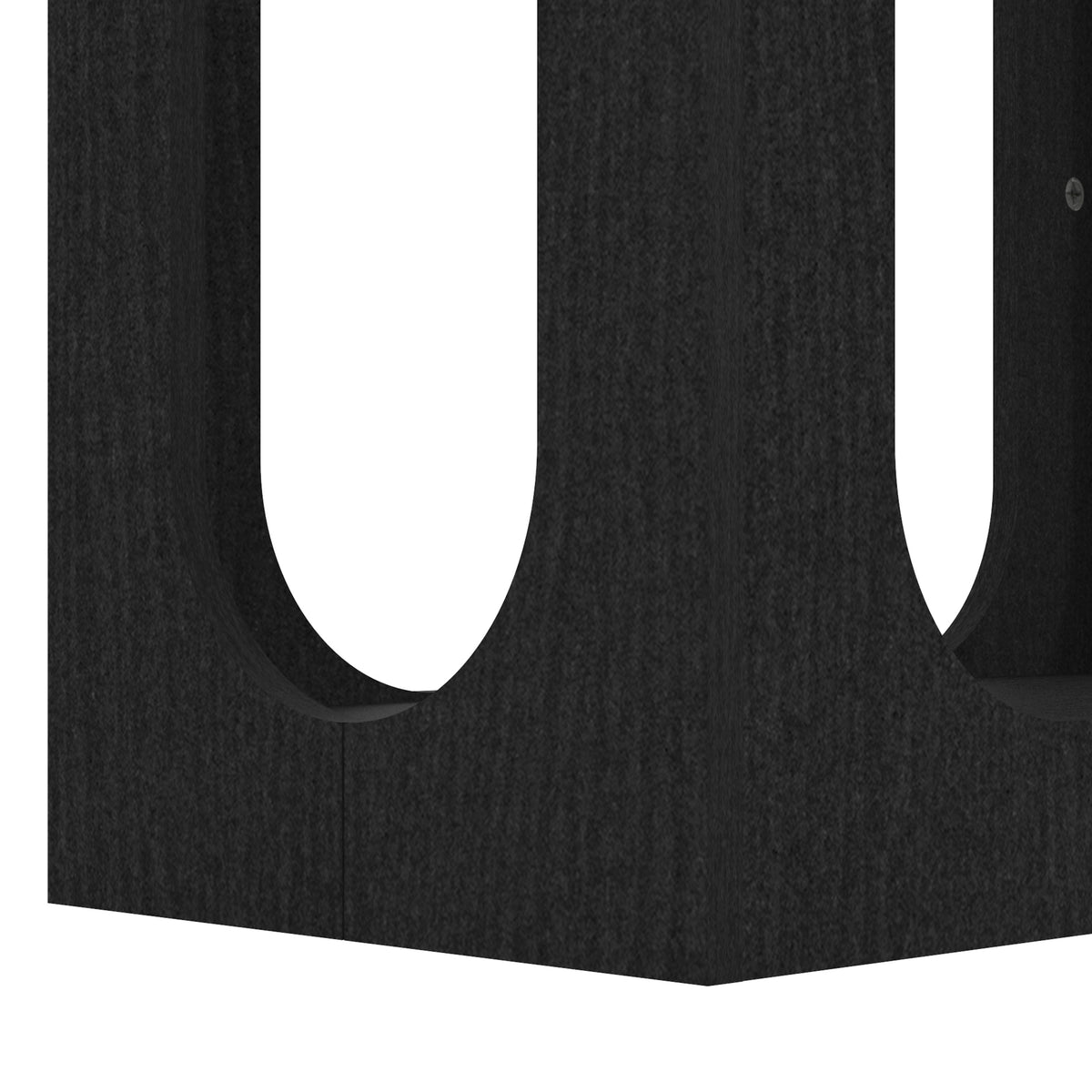 GALANO Modern Geometric End Table with Open Shelf, 22", 1-Piece