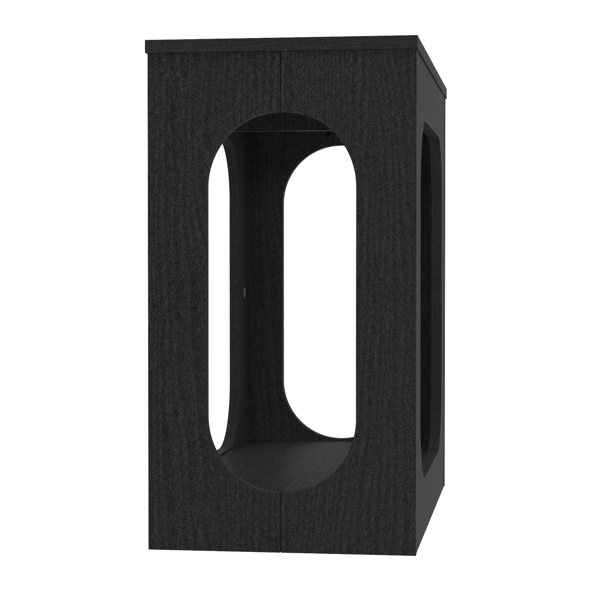 GALANO Modern Geometric End Table with Open Shelf, 22", 1-Piece