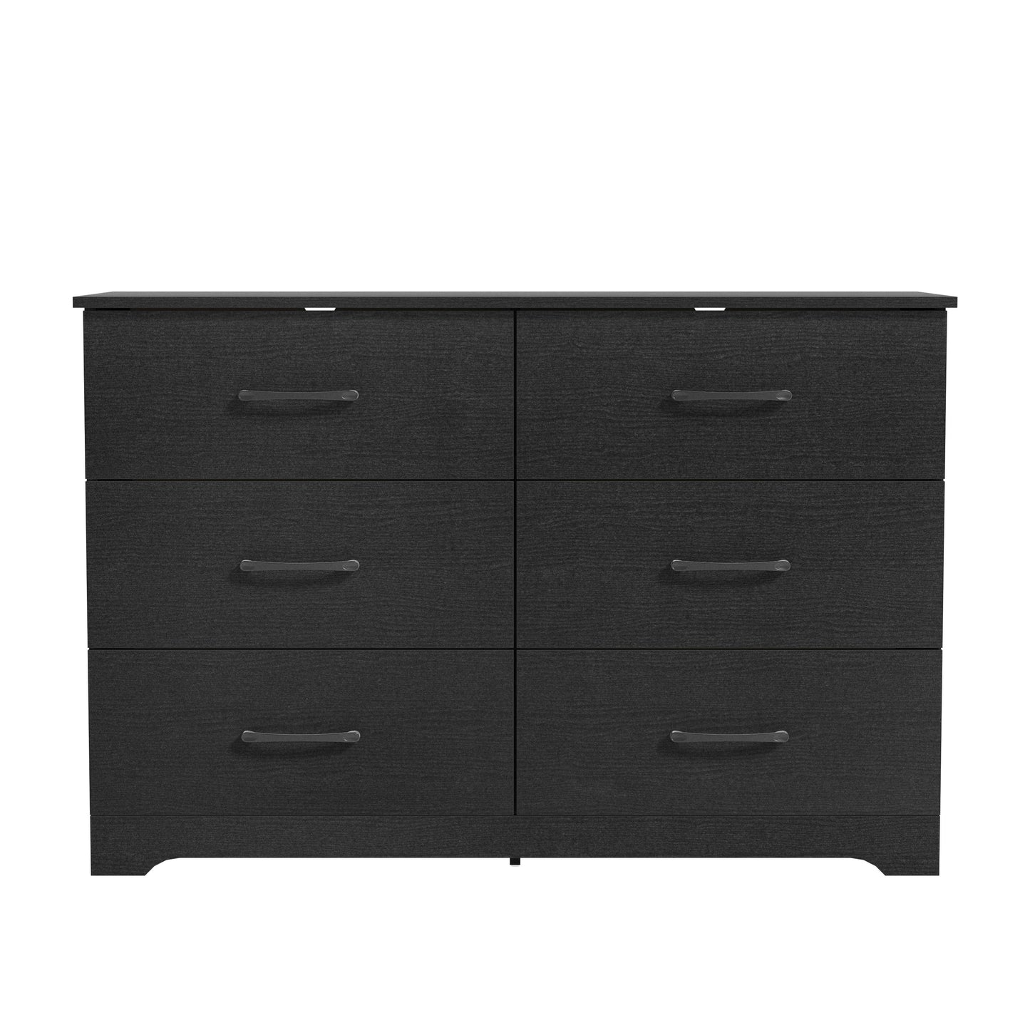 Galano 6 Drawer Dresser with Interlocking Drawers 47" W × 15.5" D × 31.7" H