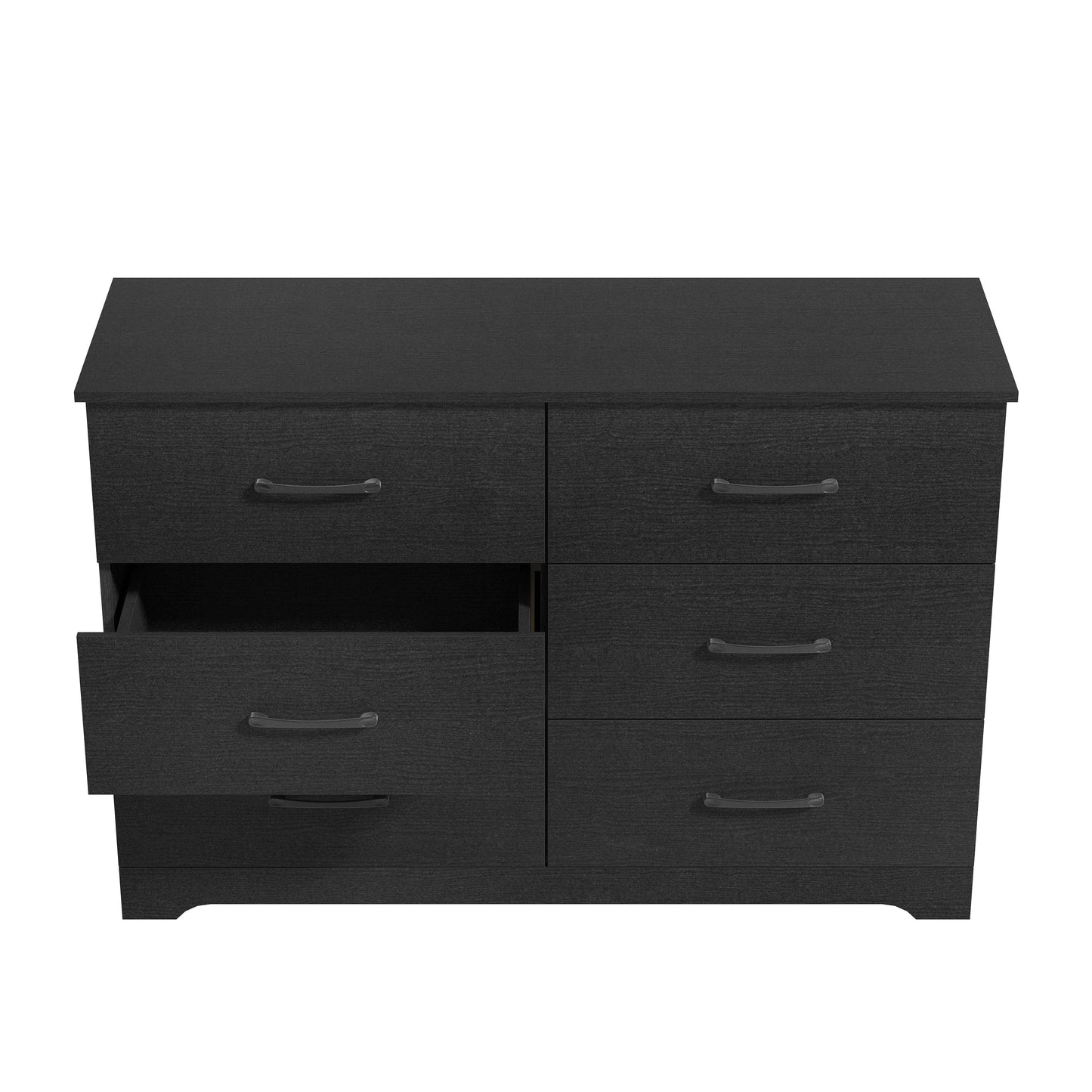 Galano 6 Drawer Dresser with Interlocking Drawers 47" W × 15.5" D × 31.7" H