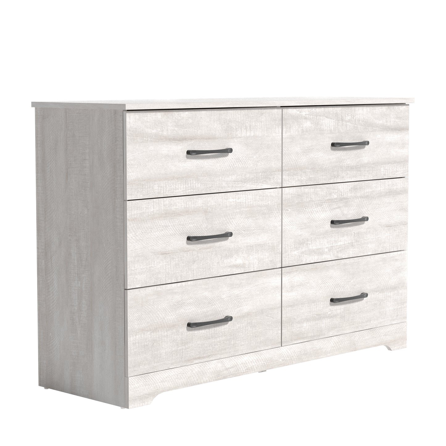 Galano 6 Drawer Dresser with Interlocking Drawers 47" W × 15.5" D × 31.7" H