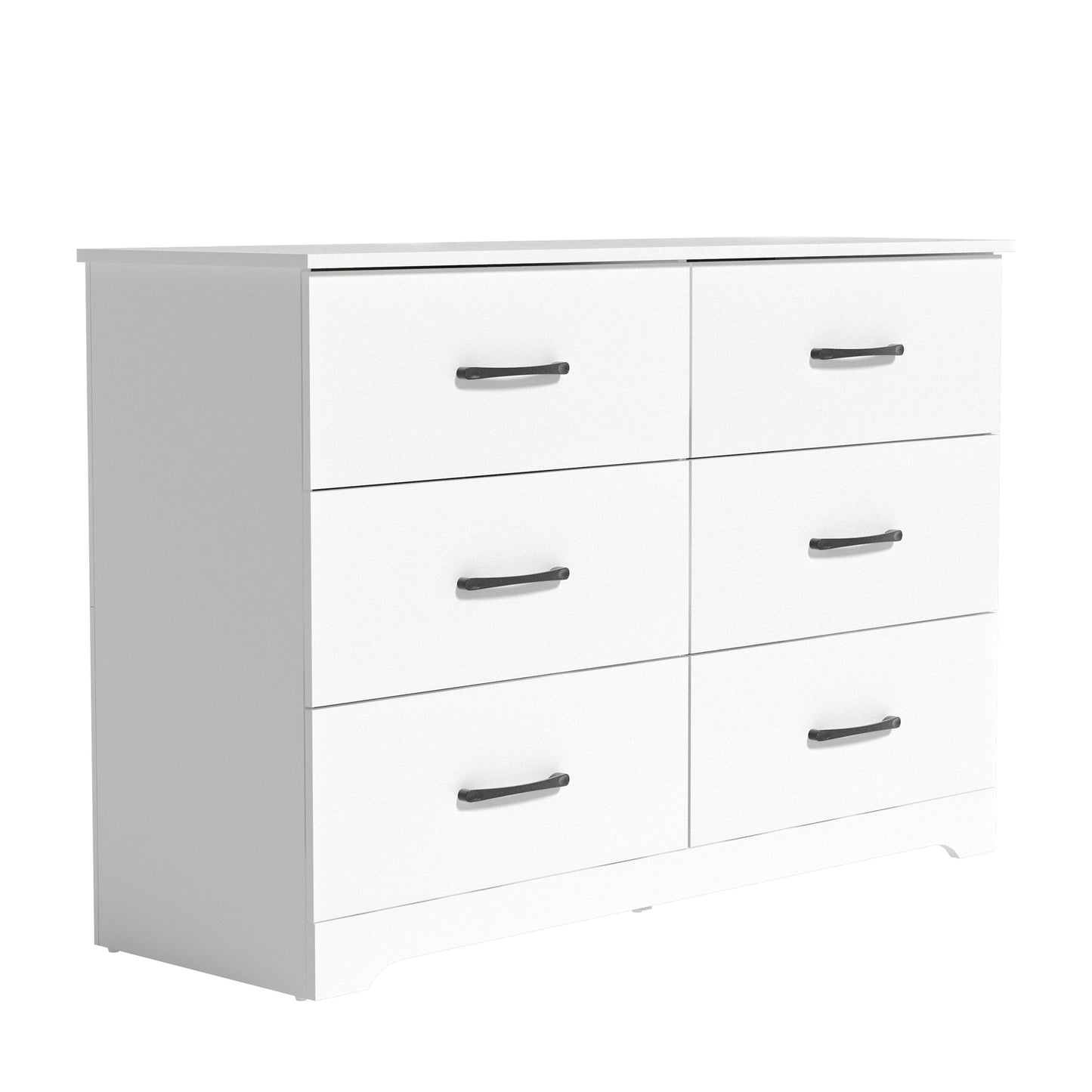 Galano 6 Drawer Dresser with Interlocking Drawers 47" W × 15.5" D × 31.7" H