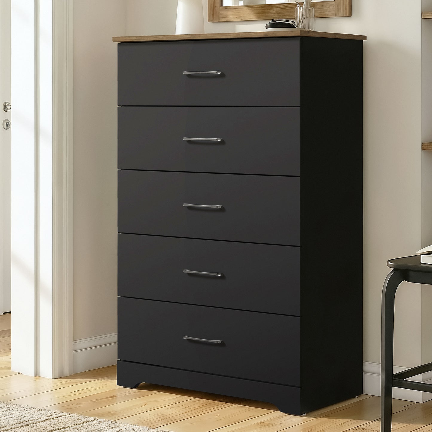 Galano 5-Drawer Dresser with Interlock Safety 31.5" W × 15.6" D × 47.2" H