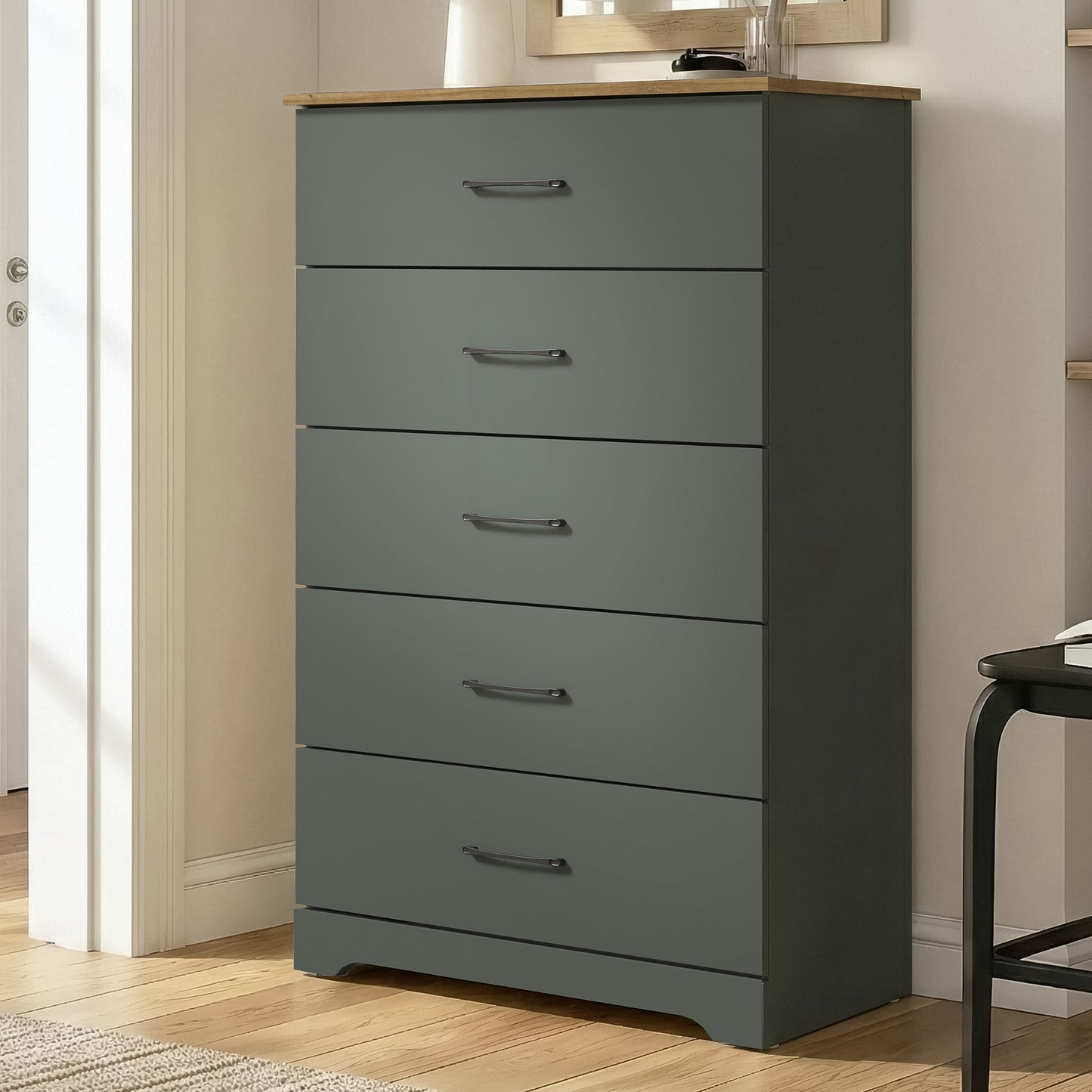 Galano 5-Drawer Dresser with Interlock Safety 31.5" W × 15.6" D × 47.2" H