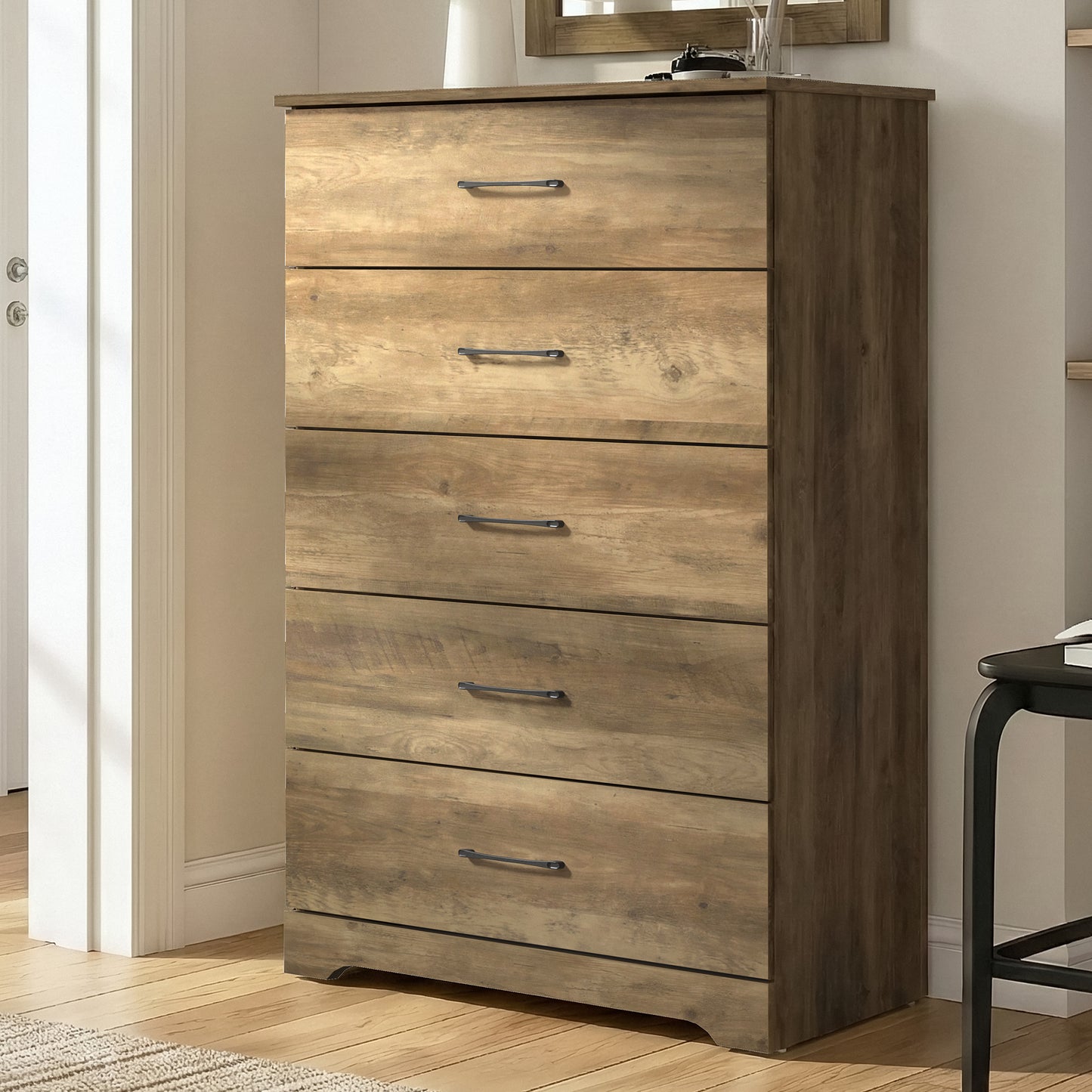 Galano 5-Drawer Dresser with Interlock Safety 31.5" W × 15.6" D × 47.2" H