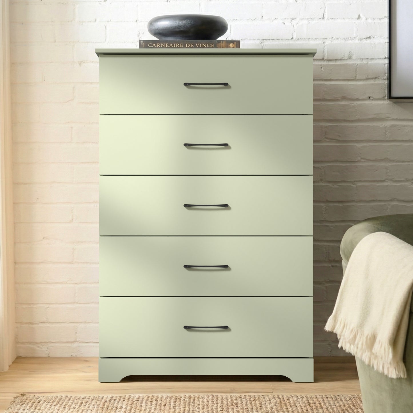 Galano 5-Drawer Dresser with Interlock Safety 31.5" W × 15.6" D × 47.2" H
