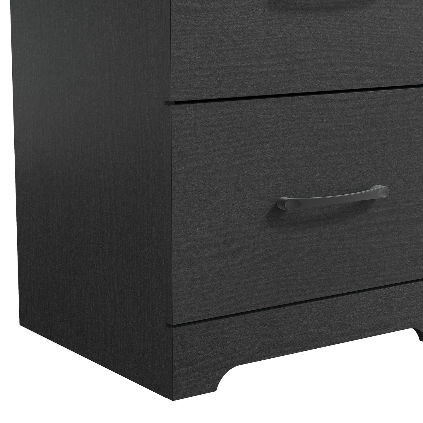 Galano 2-Drawer Wood Nightstand Set with Cutout Base 18.7" W × 15.7" D × 23.7" H