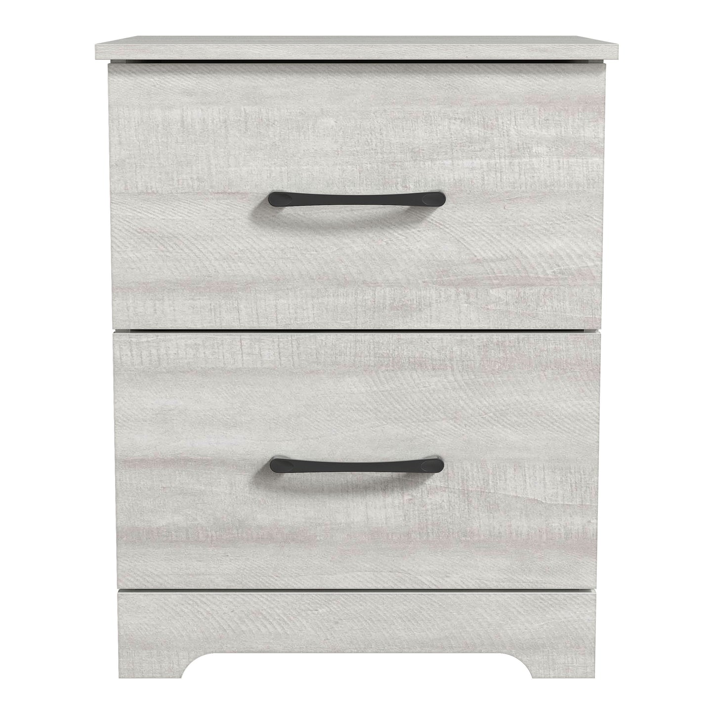 Galano 2-Drawer Wood Nightstand Set with Cutout Base 18.7" W × 15.7" D × 23.7" H