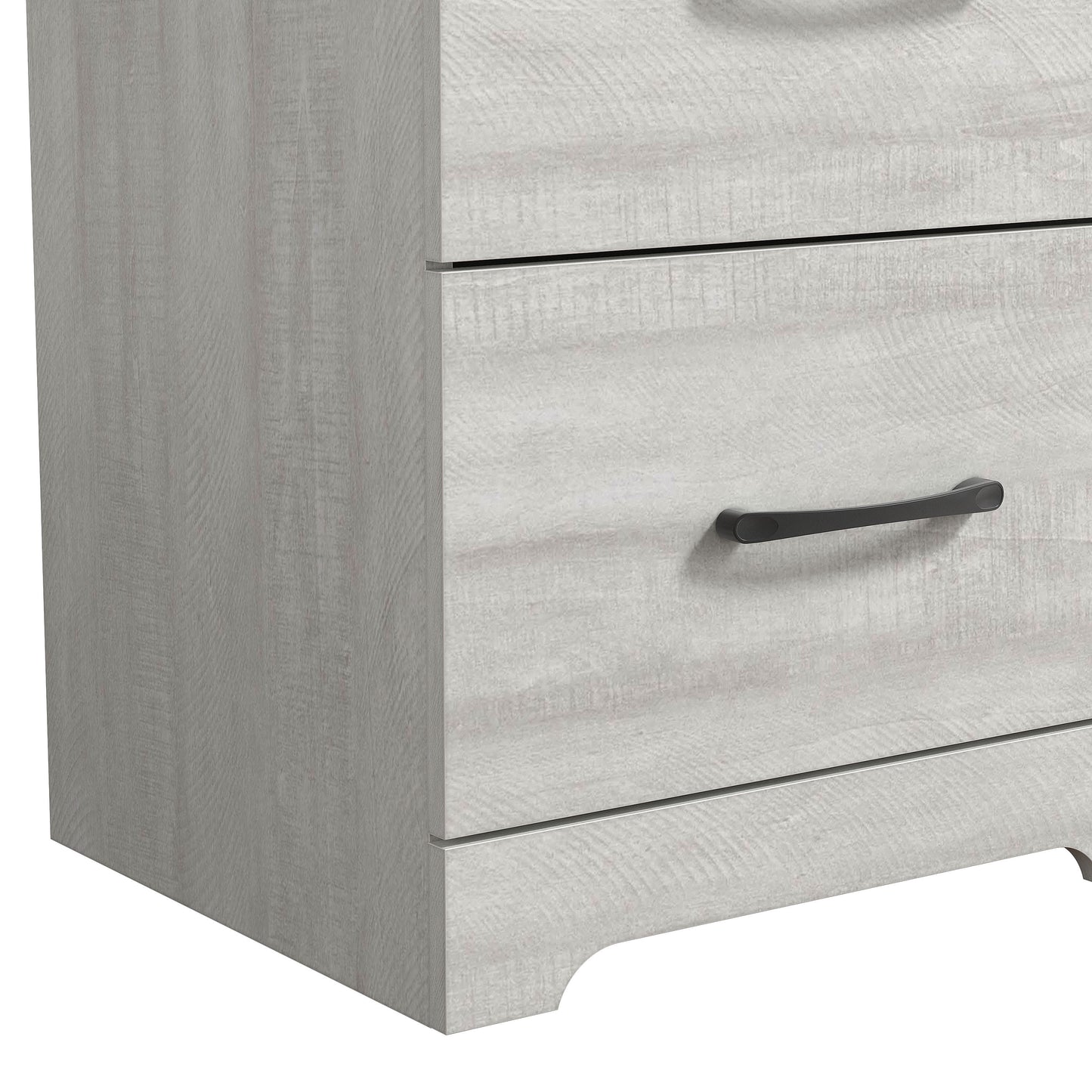 Galano 2-Drawer Wood Nightstand Set with Cutout Base 18.7" W × 15.7" D × 23.7" H