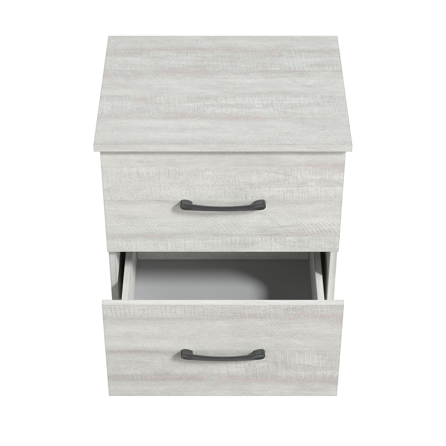 Galano 2-Drawer Wood Nightstand Set with Cutout Base 18.7" W × 15.7" D × 23.7" H