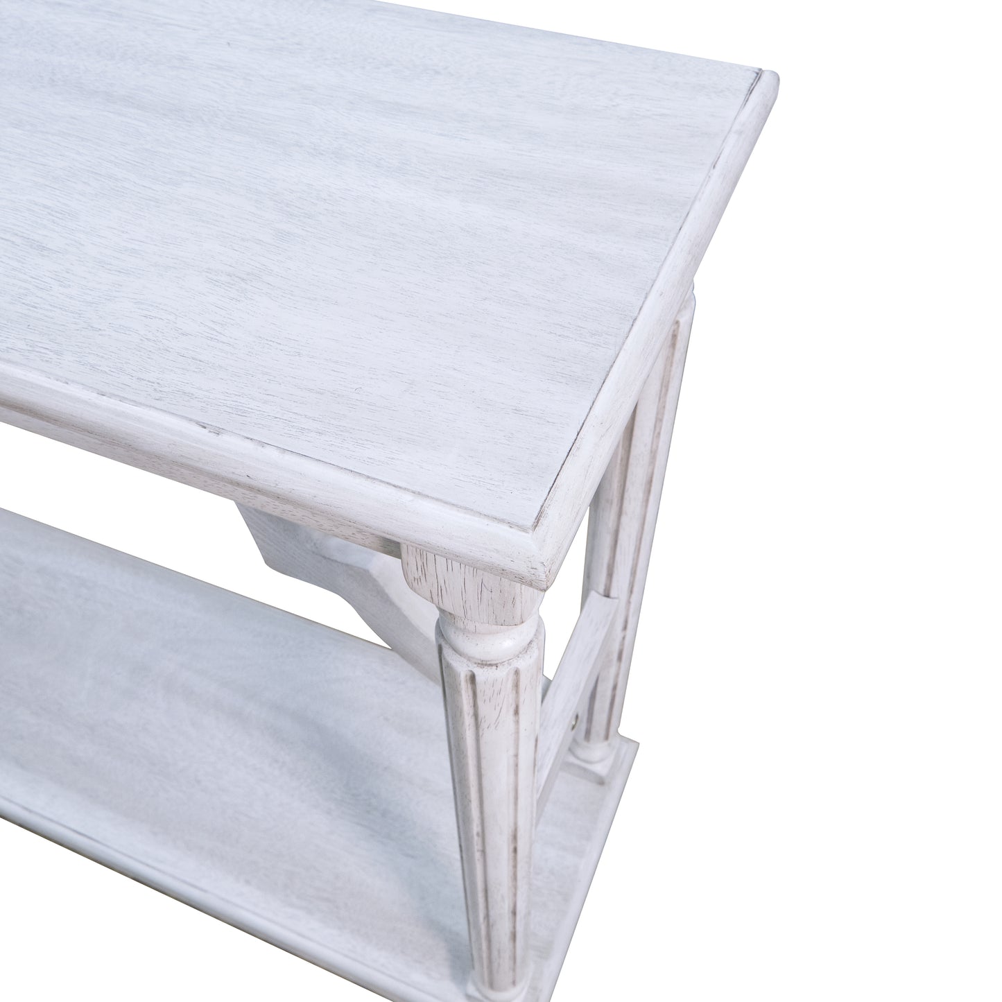 Galano Wood Console Table with Lower Shelf 45.9" W x 11.8" D x 29.9" H
