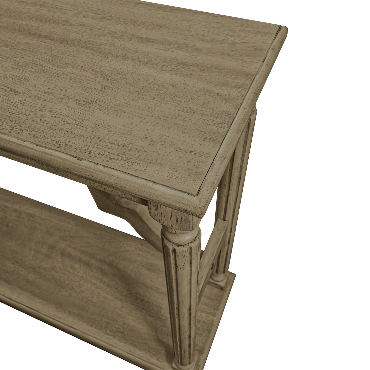 Galano Wood Console Table with Lower Shelf 45.9" W x 11.8" D x 29.9" H