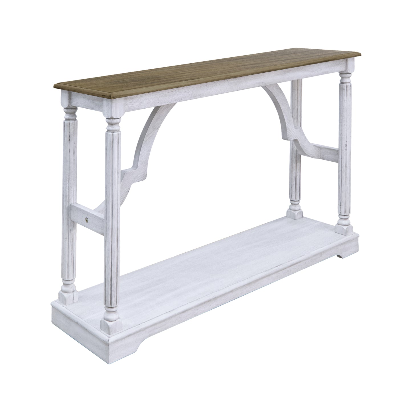 Galano Wood Console Table with Lower Shelf 45.9" W x 11.8" D x 29.9" H
