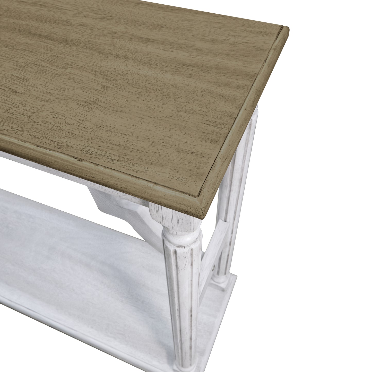 Galano Wood Console Table with Lower Shelf 45.9" W x 11.8" D x 29.9" H