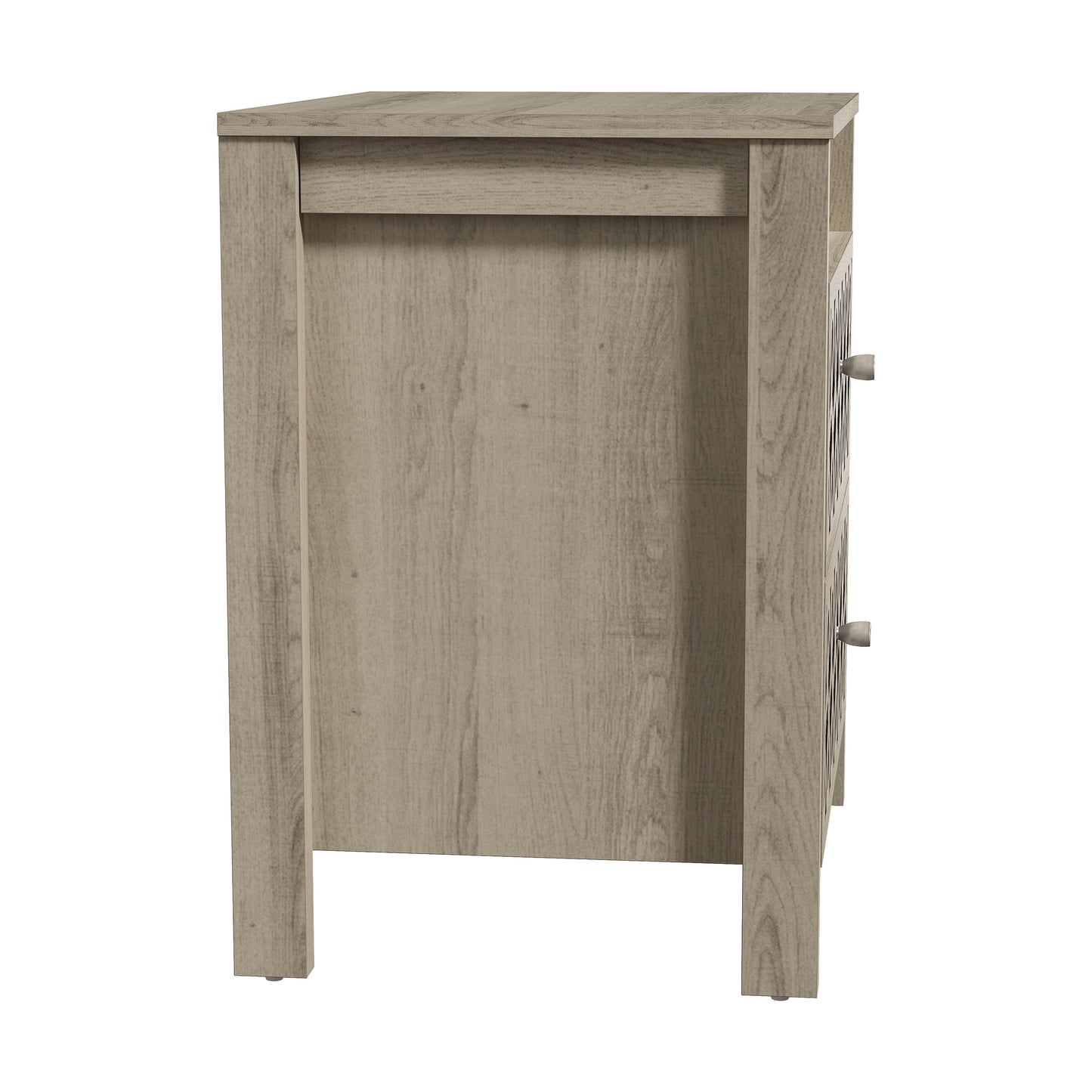 Galano Modern 2-Drawer Nightstands with Open Storage 20.9" W × 15.7" D × 22.7" H