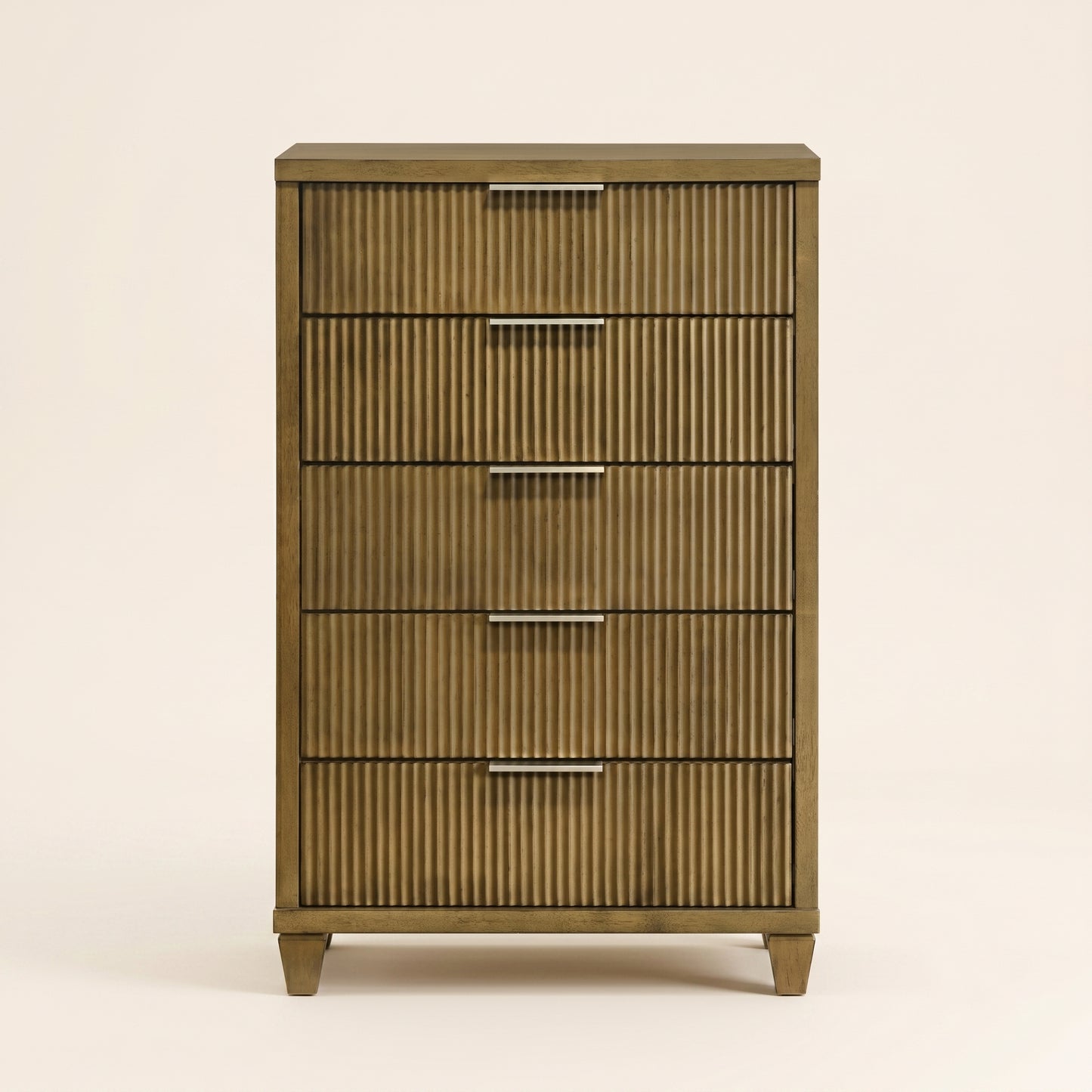 GALANO 5-Drawer Chest, Mid-Century Modern, 28.7" Wide