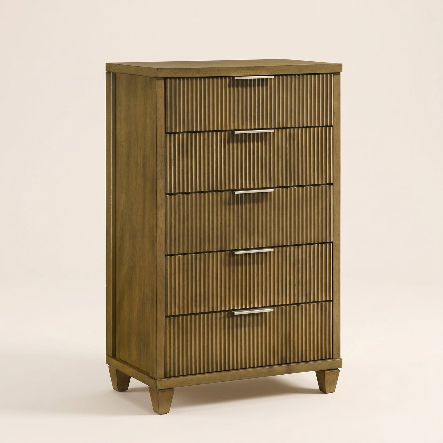 GALANO 5-Drawer Chest, Mid-Century Modern, 28.7" Wide