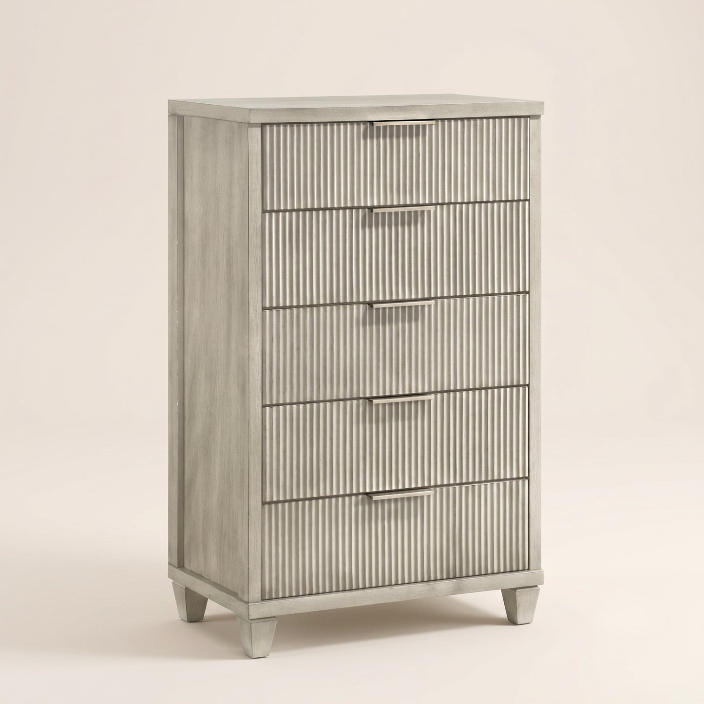 GALANO 5-Drawer Chest, Mid-Century Modern, 28.7" Wide