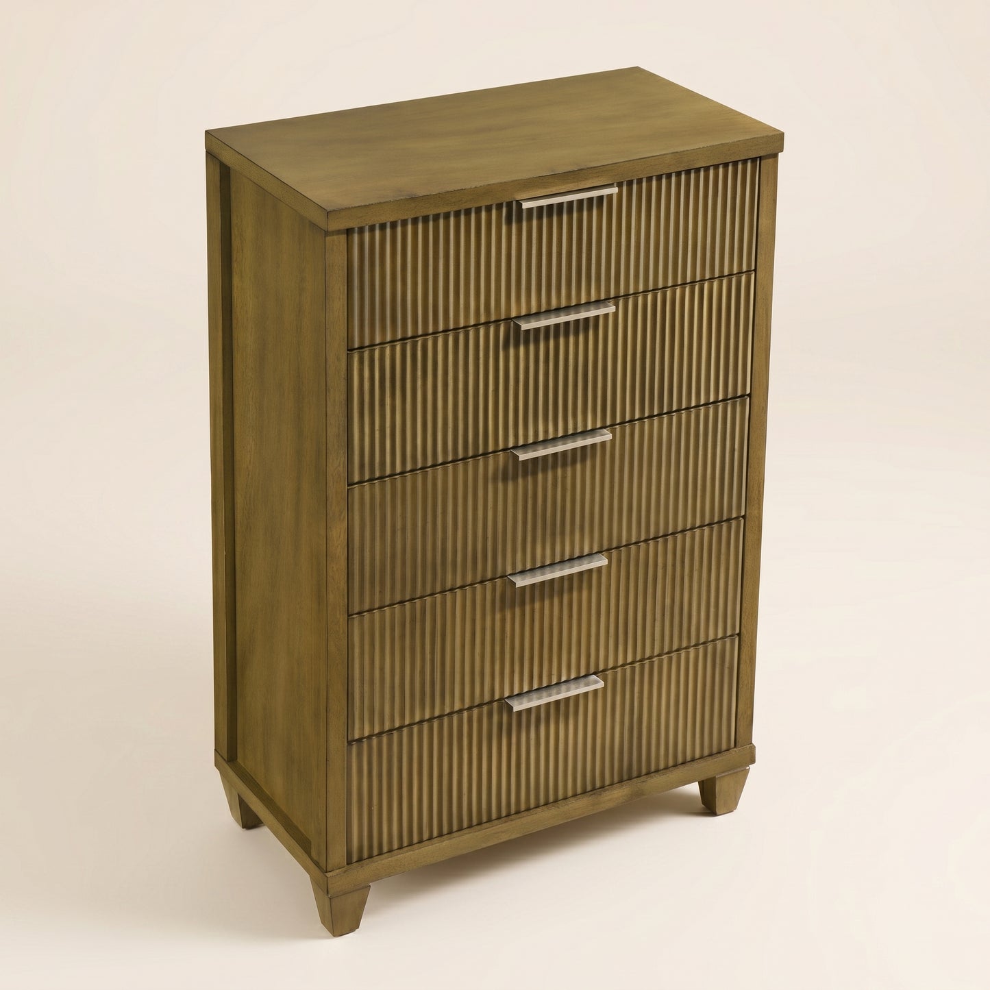 GALANO 5-Drawer Chest, Mid-Century Modern, 28.7" Wide