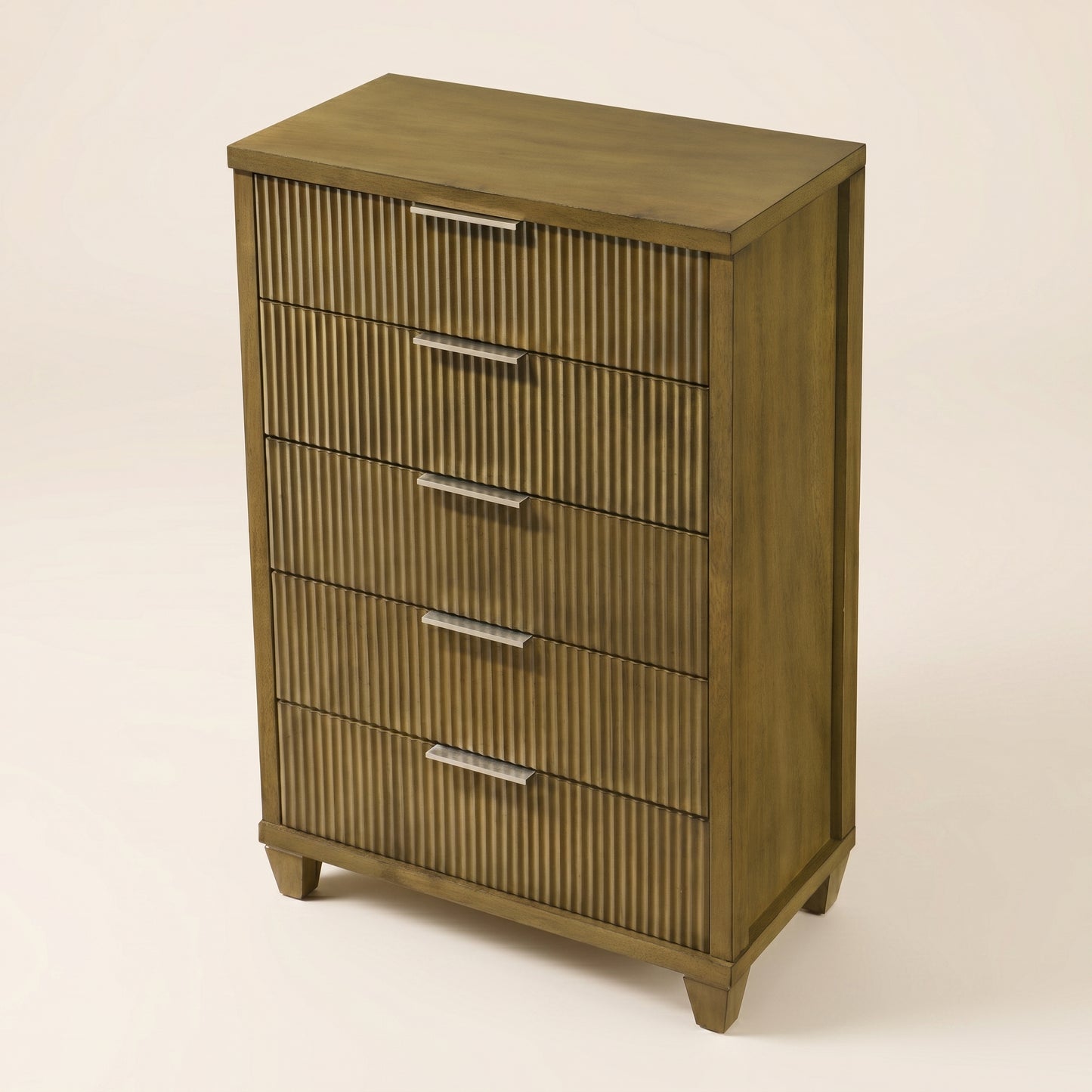 GALANO 5-Drawer Chest, Mid-Century Modern, 28.7" Wide