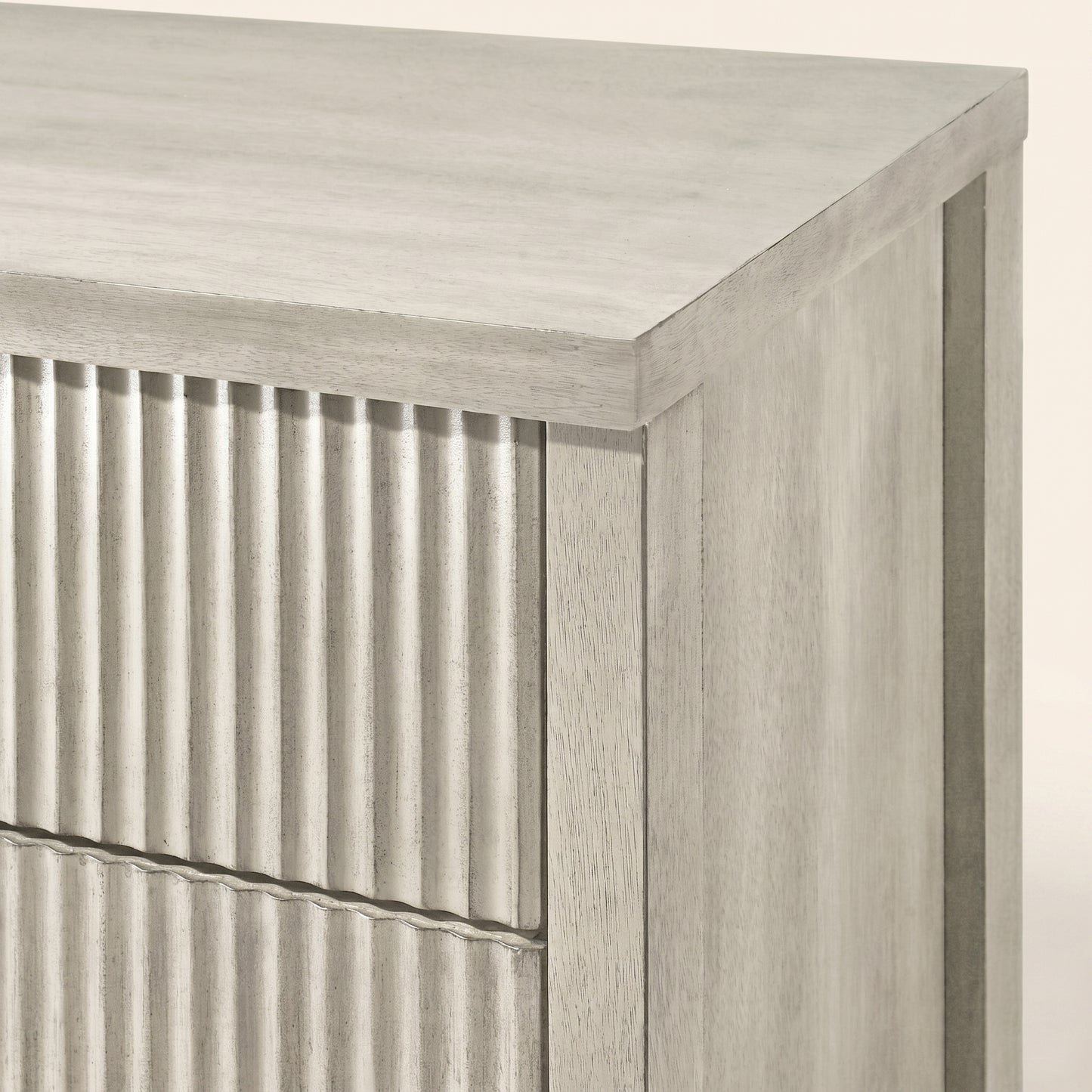 GALANO 6-Drawer Dresser, 54.8" Wide, Mid-Century Fluted Fronts, 1 Dresser