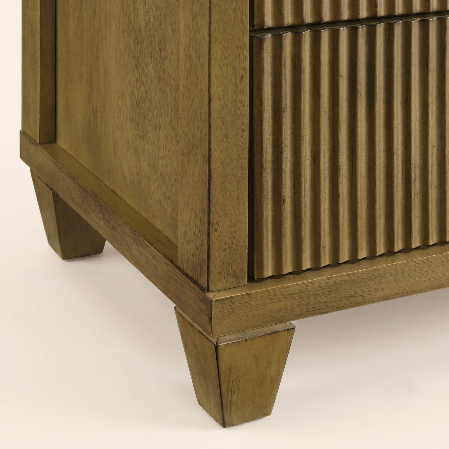 GALANO 6-Drawer Dresser, 54.8" Wide, Mid-Century Fluted Fronts, 1 Dresser