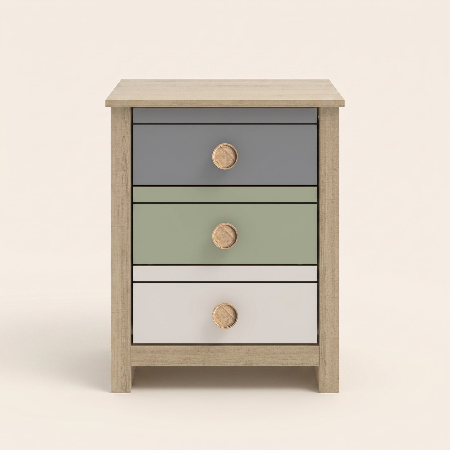 GALANO 3-Drawer Teen Nightstand, 23" H, 1-Piece