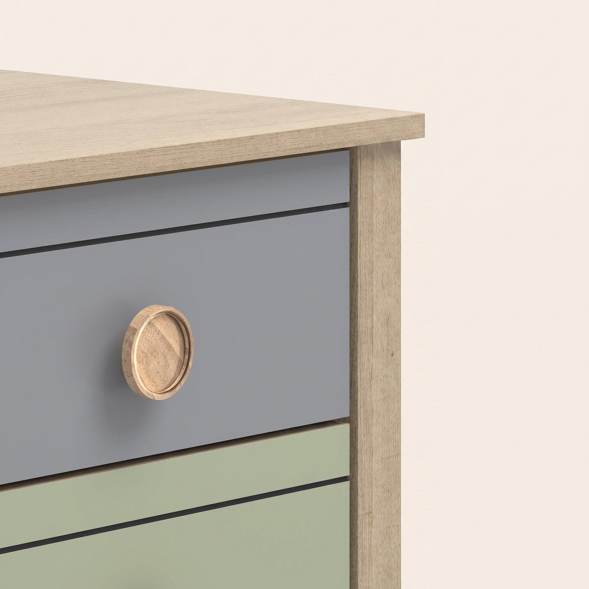 GALANO 3-Drawer Teen Nightstand, 23" H, 1-Piece