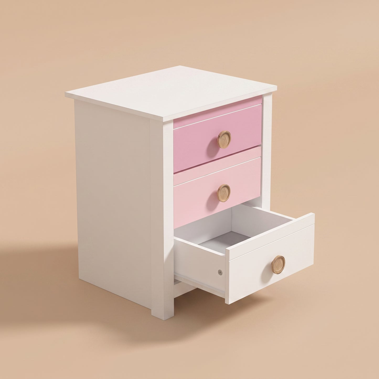 GALANO 3-Drawer Teen Nightstand, 23" H, 1-Piece