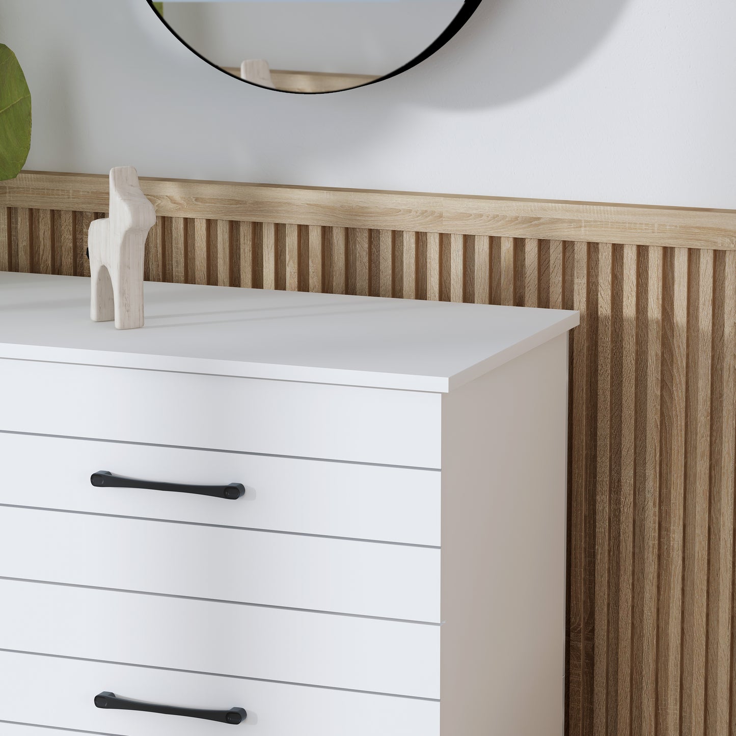 Galano Galano Uf Elis 6 Drawer Dresser (Interlock) - White