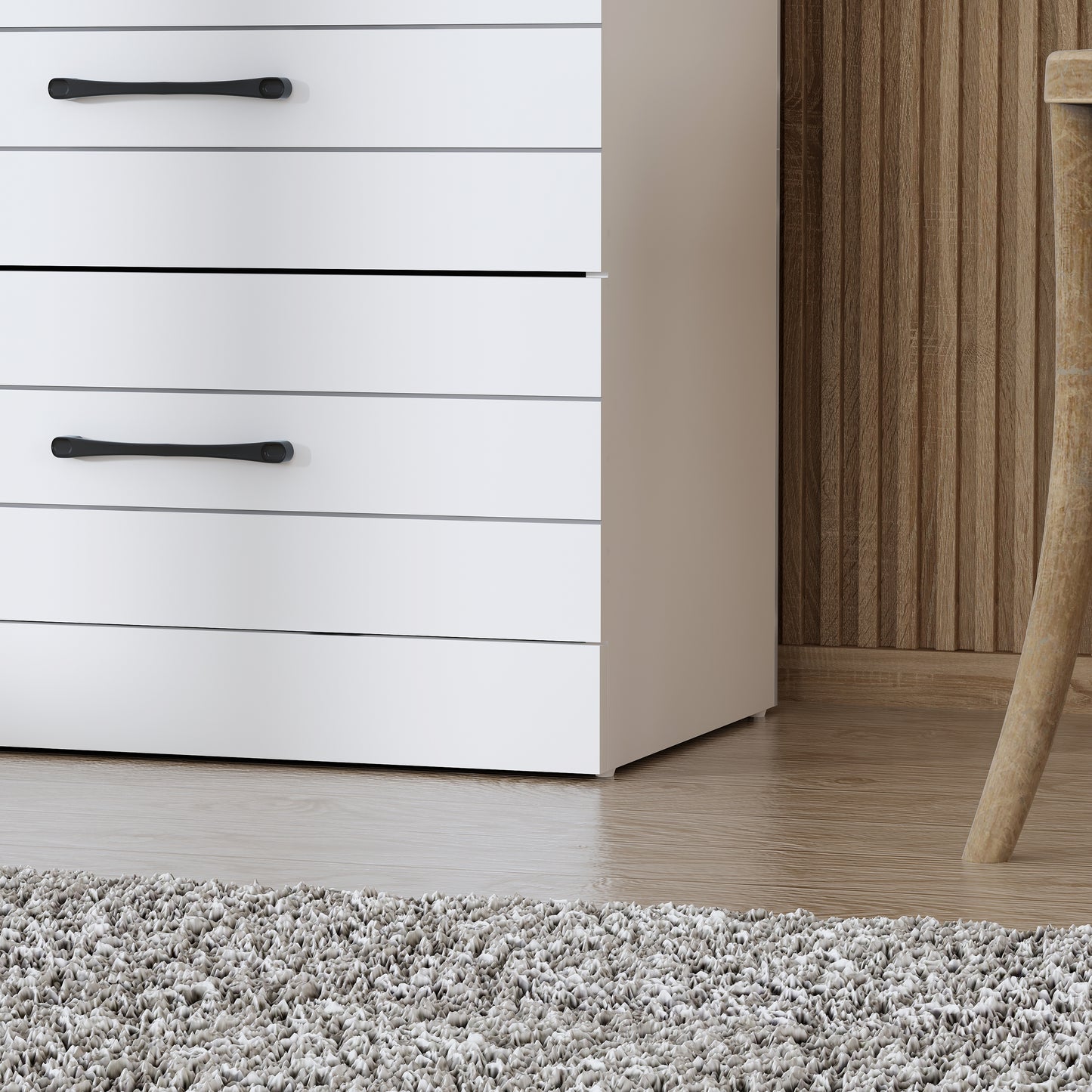 Galano Galano Uf Elis 6 Drawer Dresser (Interlock) - White