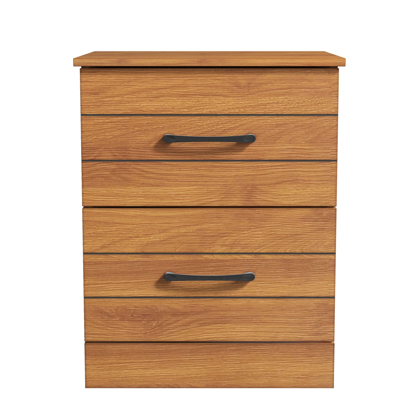 Galano Elis Rae 2 Drawer Nightstand - Amber Walnut