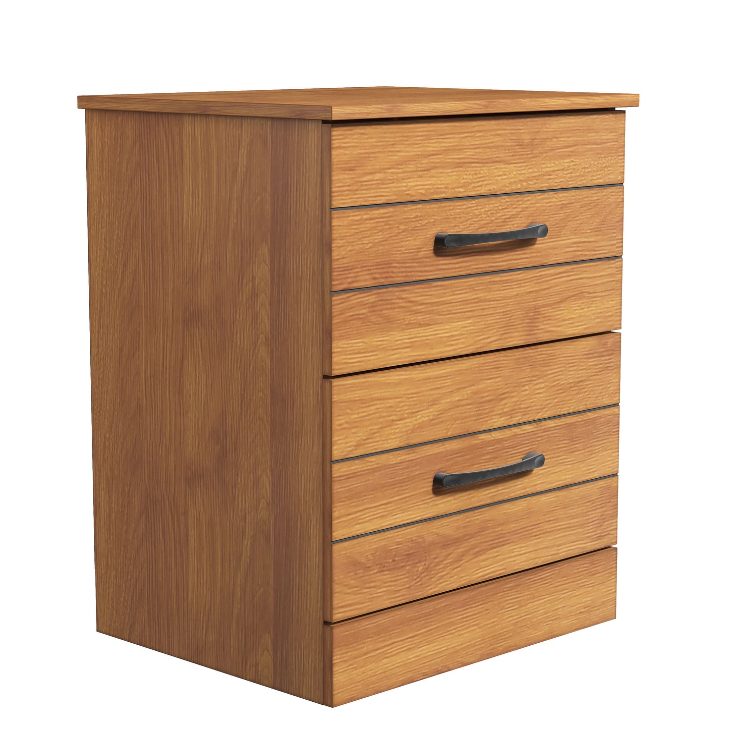 Galano Elis Rae 2 Drawer Nightstand - Amber Walnut