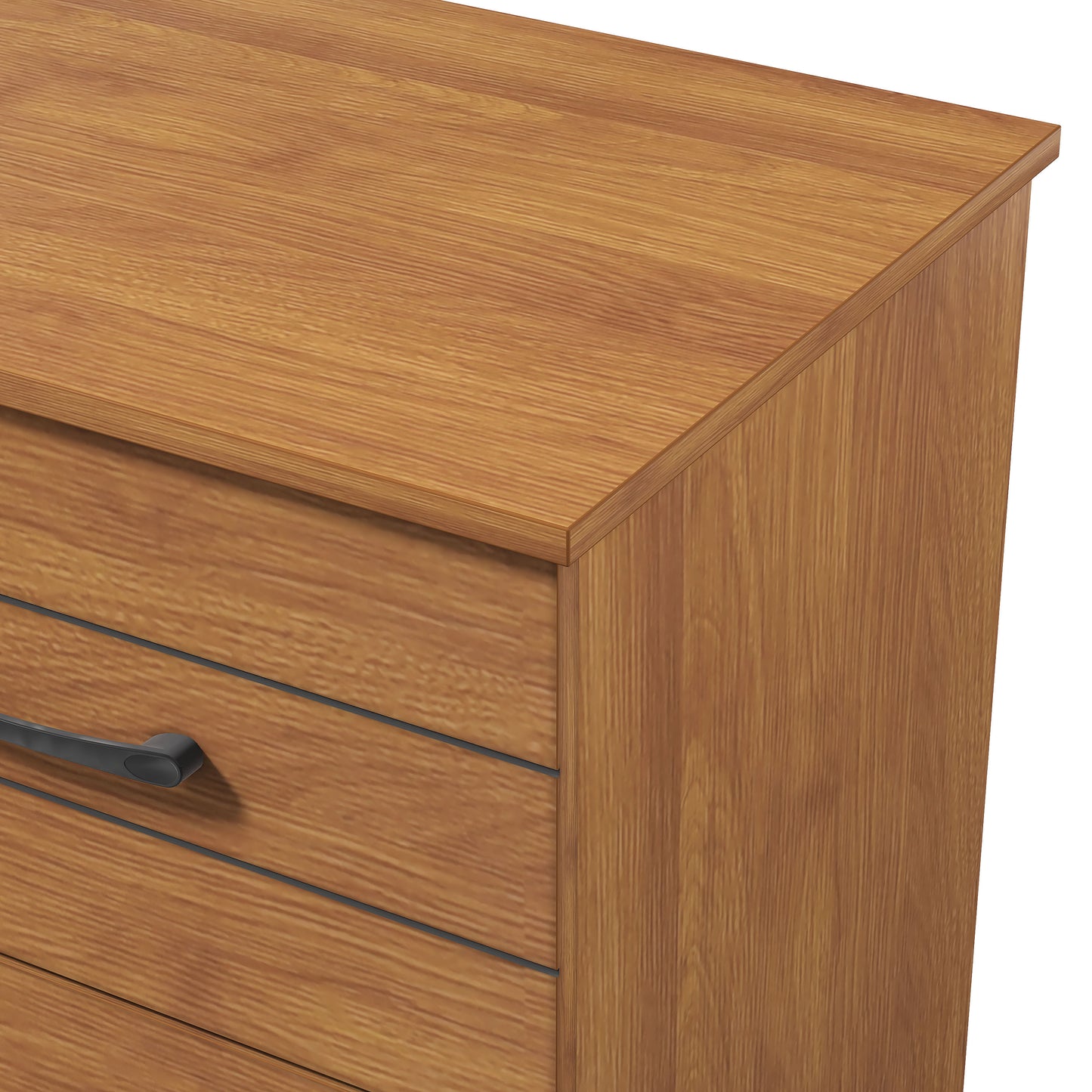 Galano Elis Rae 2 Drawer Nightstand - Amber Walnut