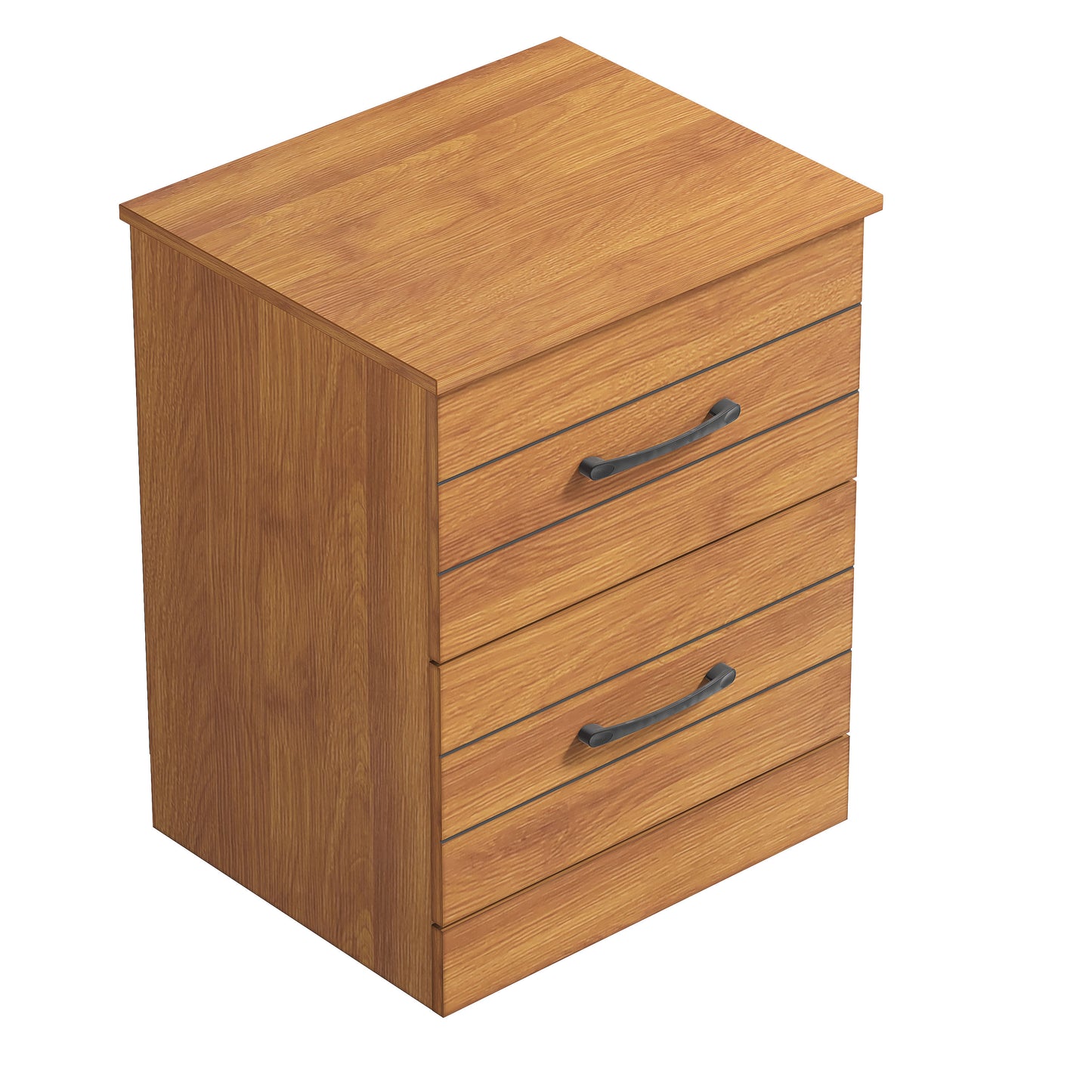 Galano Elis Rae 2 Drawer Nightstand - Amber Walnut