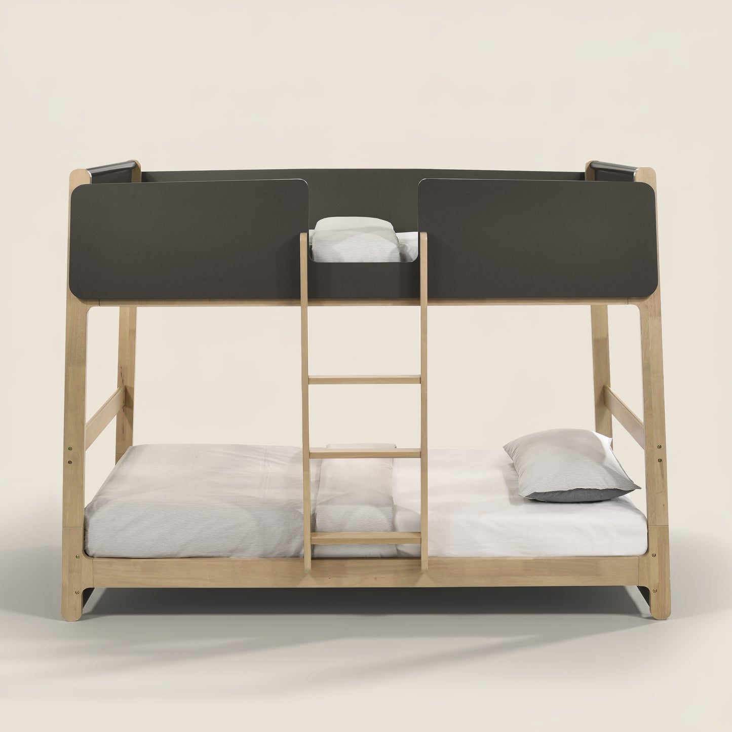 Galano Modern Wood Bunk Bed with Integrated Ladder 82.4" W x 42.2" D x 61.9" H