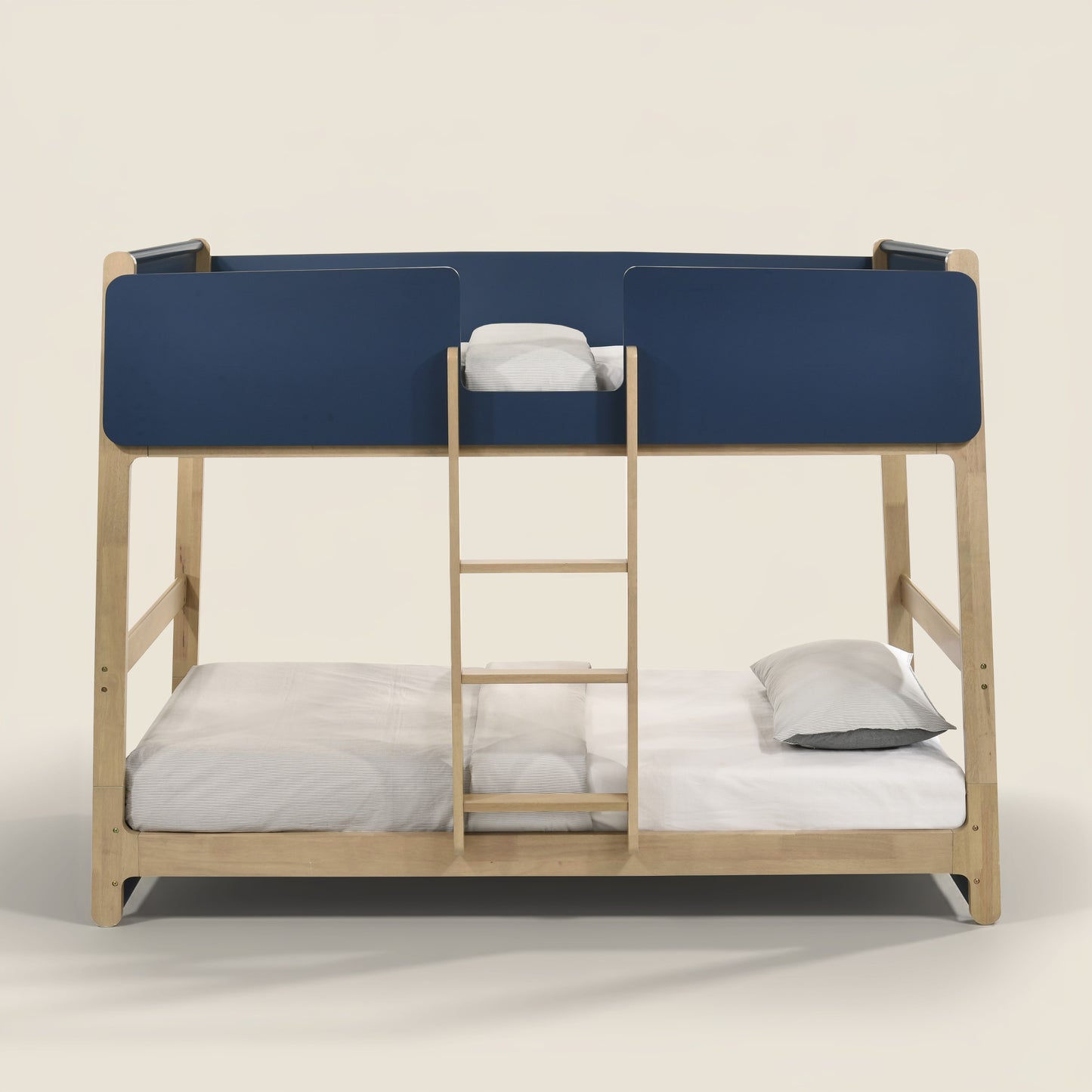 Galano Modern Wood Bunk Bed with Integrated Ladder 82.4" W x 42.2" D x 61.9" H