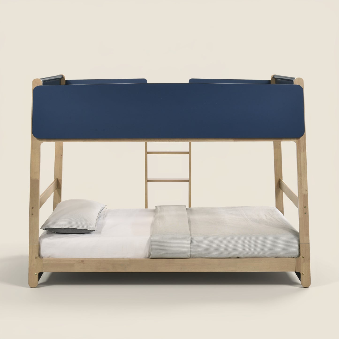 Galano Modern Wood Bunk Bed with Integrated Ladder 82.4" W x 42.2" D x 61.9" H