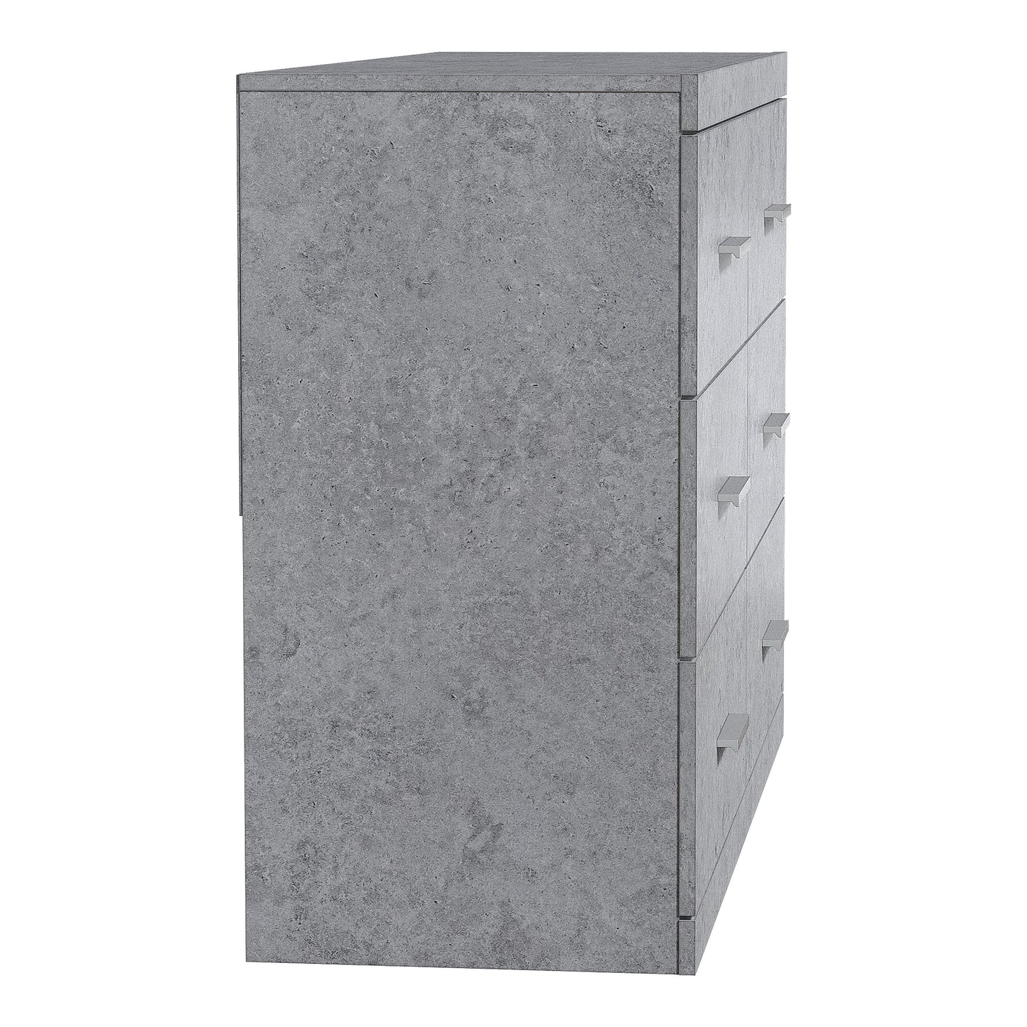 Galano Carmelo 6 Drawer Dresser (Interlock) - Concrete