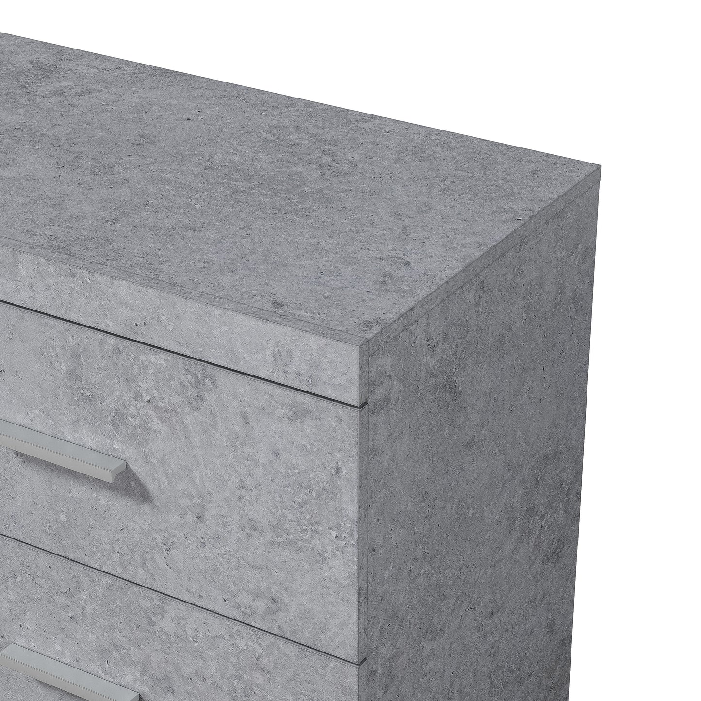 Galano Carmelo 6 Drawer Dresser (Interlock) - Concrete