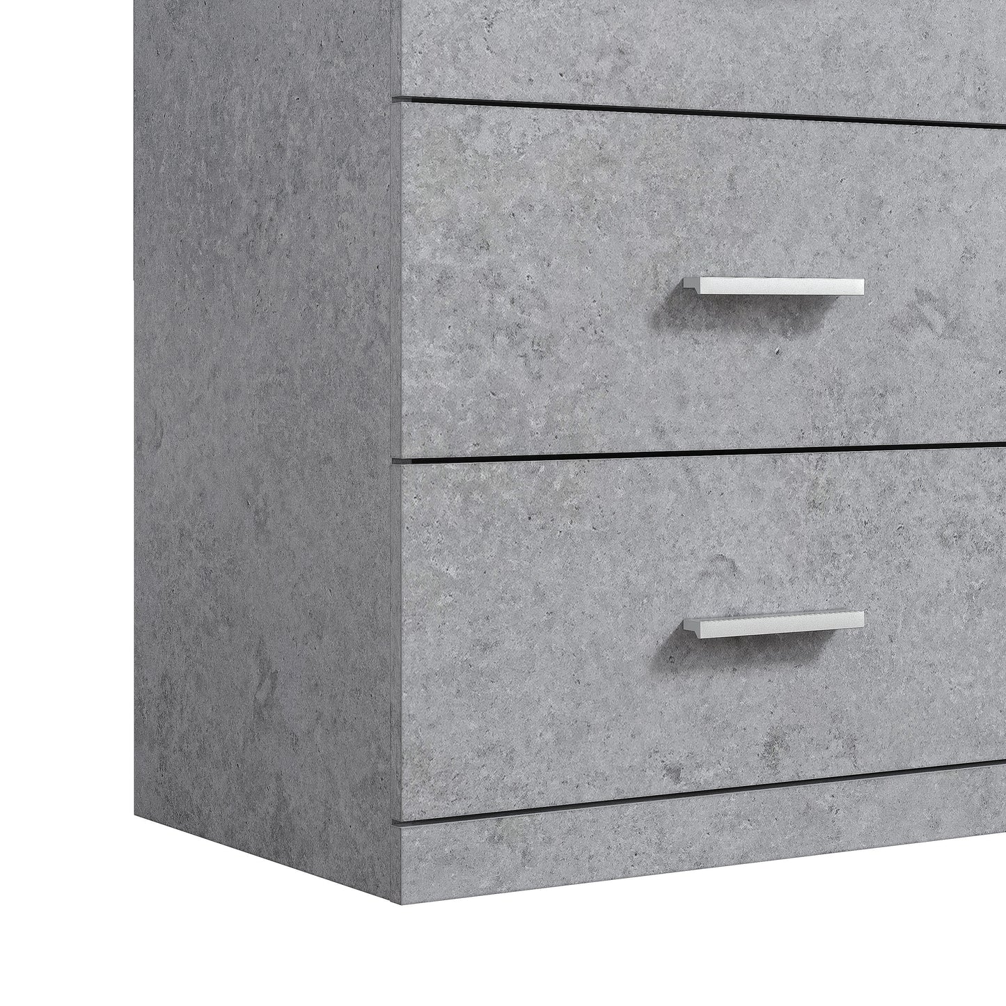 Galano Carmelo 6 Drawer Dresser (Interlock) - Concrete