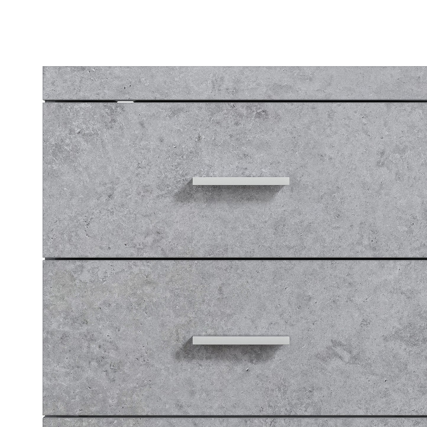 Galano Carmelo 6 Drawer Dresser (Interlock) - Concrete