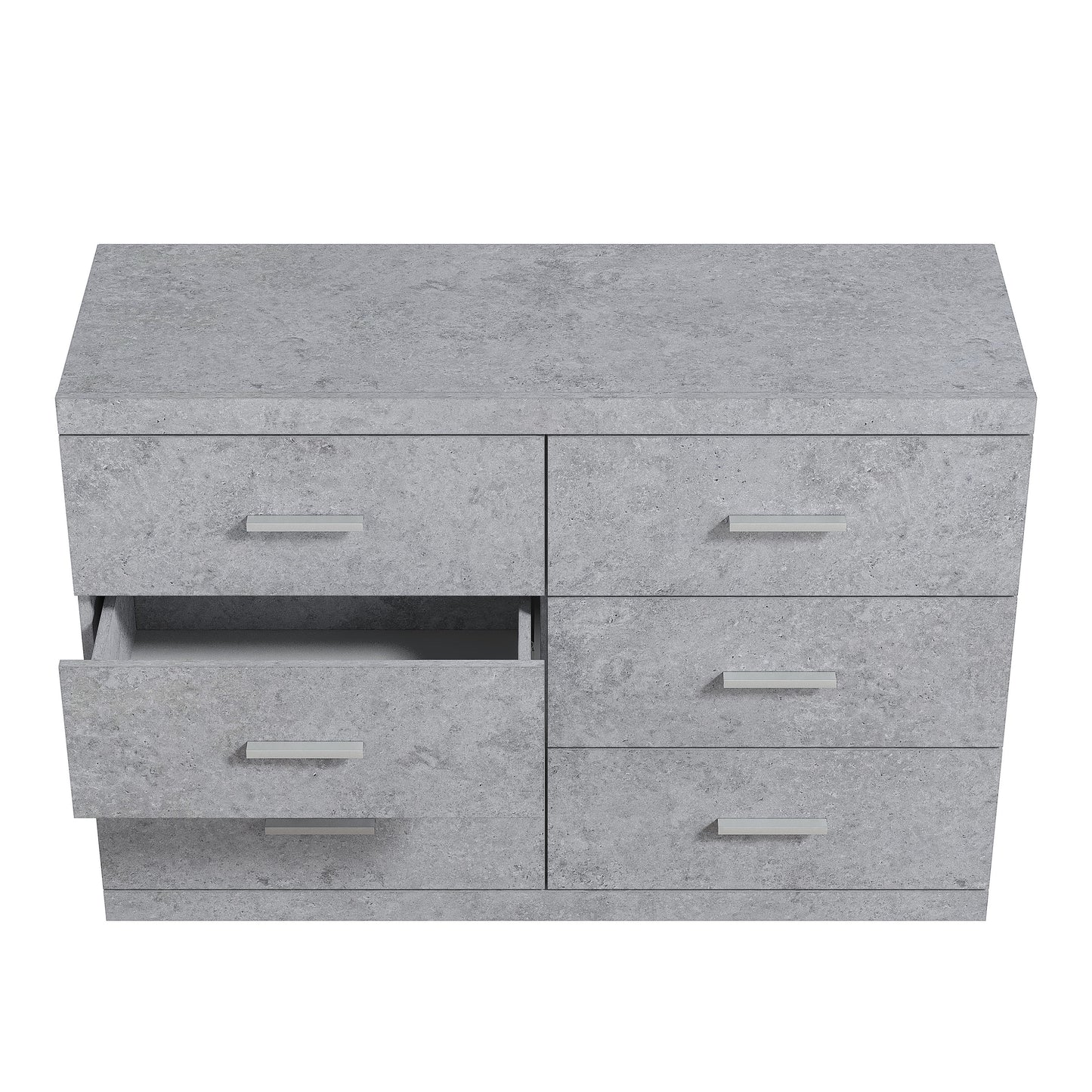 Galano Carmelo 6 Drawer Dresser (Interlock) - Concrete