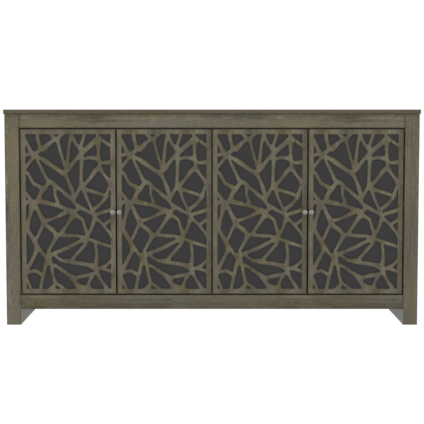 Galano Culbreath 4 Door Sideboard - Coffee Grey Oak