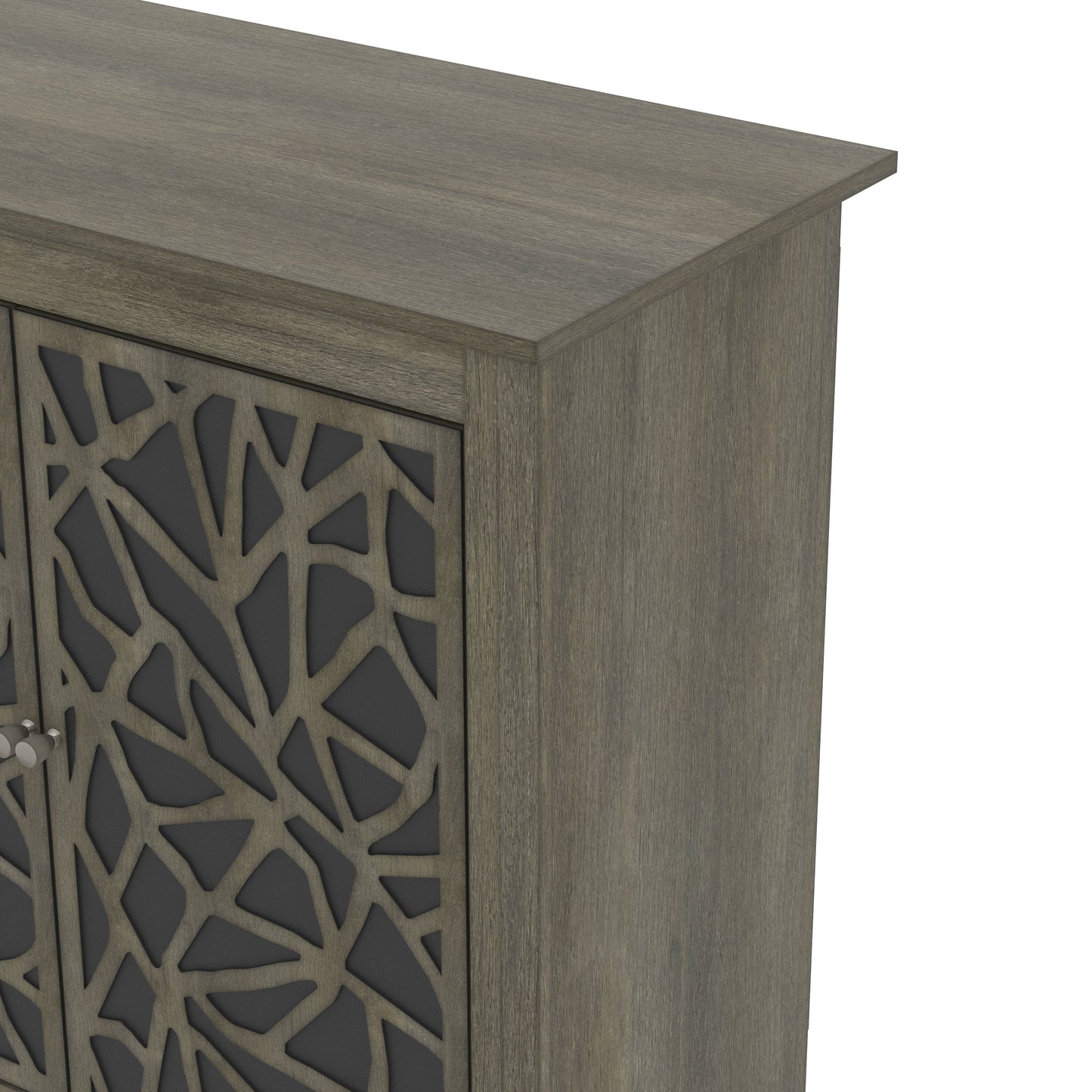 Galano Culbreath 4 Door Sideboard - Coffee Grey Oak