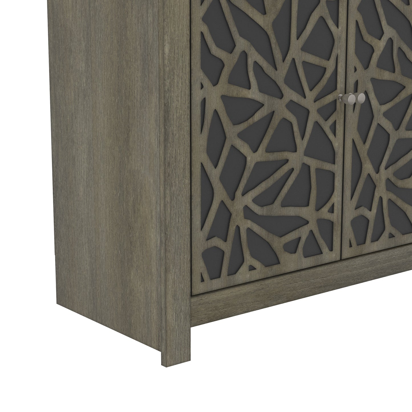 Galano Culbreath 4 Door Sideboard - Coffee Grey Oak