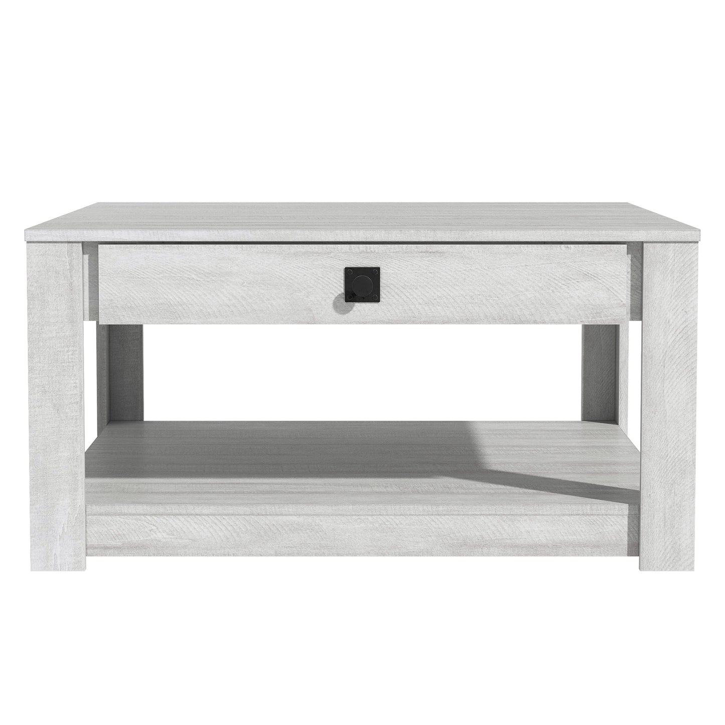 Galano Wood Coffee Table with Drawer Storage 31.5" W × 31.5" D × 16.3" H