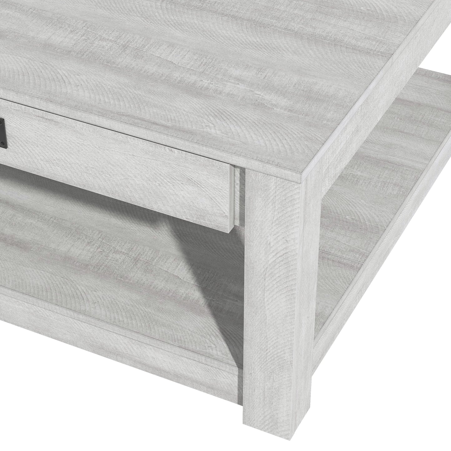 Galano Wood Coffee Table with Drawer Storage 31.5" W × 31.5" D × 16.3" H