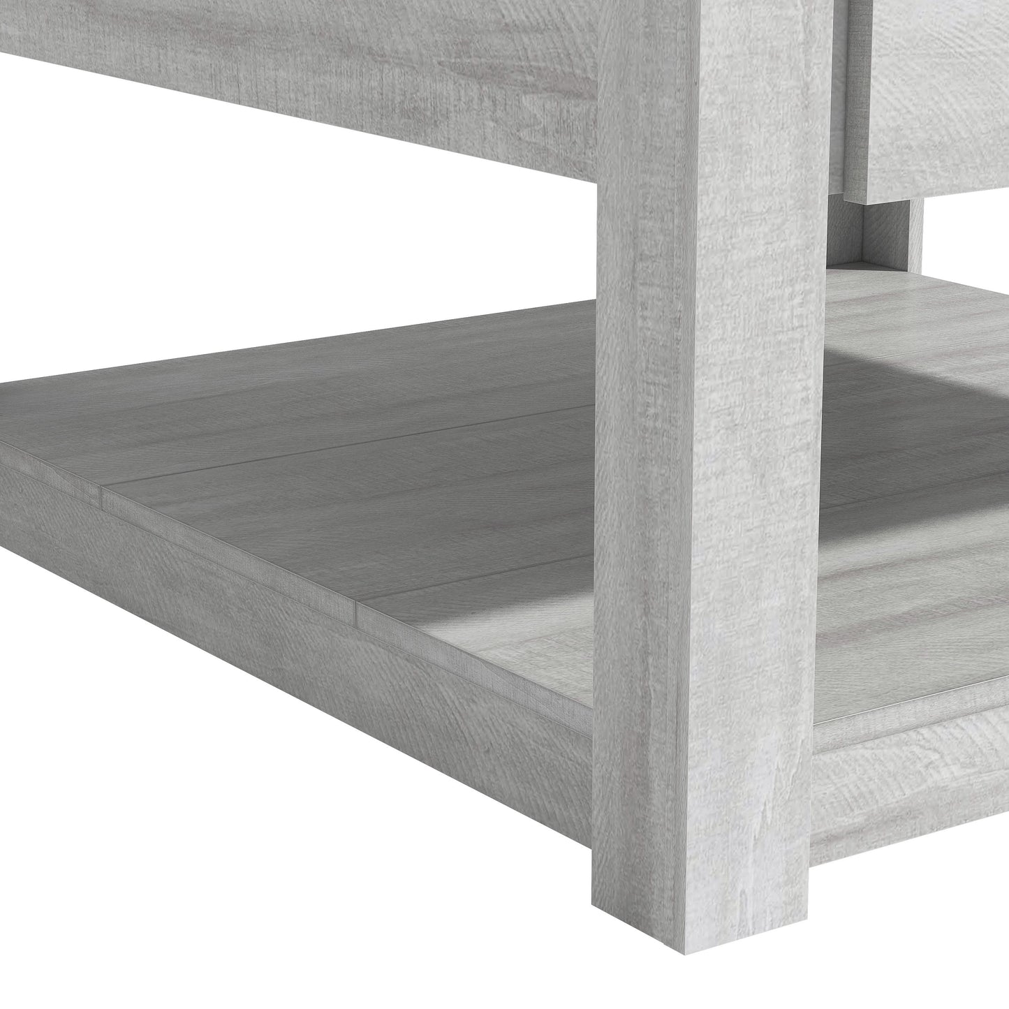 Galano Wood Coffee Table with Drawer Storage 31.5" W × 31.5" D × 16.3" H